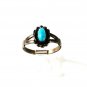 Southwest Sterling Silver Turquoise Ring Size 8 By Conjoined WM 41316