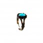 Southwest Sterling Silver Turquoise Ring Size 8 By Conjoined WM 41316