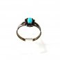 Southwest Sterling Silver Turquoise Ring Size 8 By Conjoined WM 41316