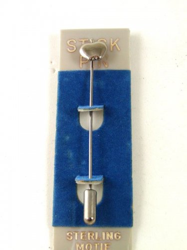 1980's - 1990's Sterling Apple Stick Pin New Old Stock 32117