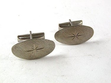 Mid Century Modern Sterling Silver Cufflinks 1917