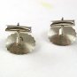 Vintage Silvertone & Amythest Cufflinks 6117