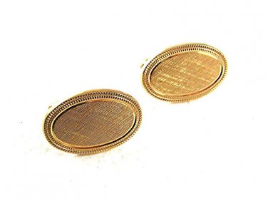 Vintage Goldtone Cufflinks By AVON 81217