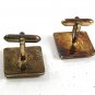 Vintage Sterling Silver & Green Jadite Cufflinks By S In Shield 12617
