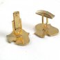 Vintage Goldtone & White Falstaff Beer Cufflinks 81517