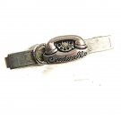 Vintage Silvertone Cinderella Phone Tie Clasp 7717