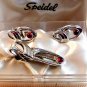Vintage Speidel Cufflinks & Tie Clasp MIB