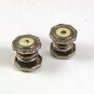 Art Deco Mother Pearl Silvertone & Rhinestone Snap Link Cufflinks 52917