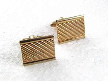 Vintage Goldtone Cufflinks 73117a