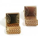 Vintage 1970's Goldtone Wrap Around Cufflinks 10417