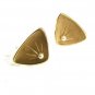 Vintage Triangle Goldtone Faux Pearl Cufflinks 81017