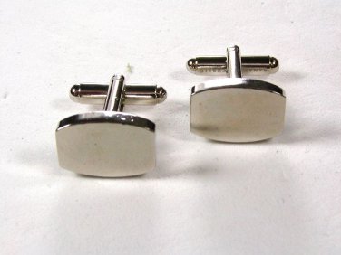 Simple Silver Tone Cufflinks Unbranded 111615