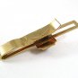 1930's - 50's Goldtone White Black Greek Roman Warriior Tie Clasp 10217