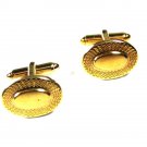 Vintage 14K R.G. Overlay Goldtone Cufflinks By Kreisler USA 93015