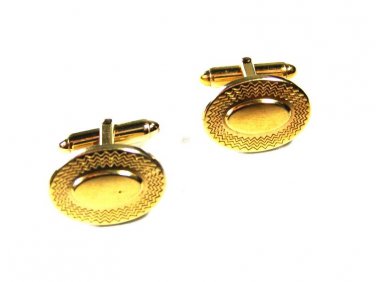 Vintage 14K R.G. Overlay Goldtone Cufflinks By Kreisler USA 93015