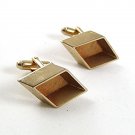 1970's Dressy Gold Tone Cufflinks 2117a