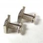 Silvertone & Black Cufflinks By S Above A V 42616