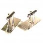 Silvertone & Black Cufflinks Unbranded 3716