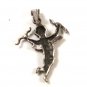 Sterling Silver Cupid W Arrow & Bow Pendant Unbranded Made In Mexico 10715