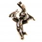 Sterling Silver Cupid W Arrow & Bow Pendant Unbranded Made In Mexico 10715