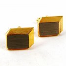 1950's - 60's Gold & Silver Tone Cube Cufflinks 92316