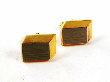 1950's - 60's Gold & Silver Tone Cube Cufflinks 92316