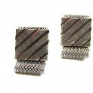 Vintage 1970's Silvertone Wrap Around Cufflinks 101817