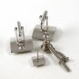 Vintage Silver Tone & Gold Tone Cufflinks & Tie Tac 102716