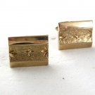 Vintage A Little Fancy Goldtone Cufflinks 82817