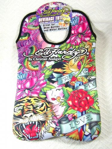 Large Brand New Ed Hardy Rose Tote by Christian Audigier