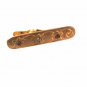 Victorian Goldtone Red Clear Rhinestone Flowers Tie Clasp Unbranded 32916