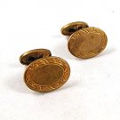 New Old Store Stock Edwardian / Victorian Gold Tone Cufflinks 92416h