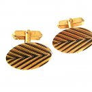 Vintage Goldtone Cufflinks By SWANK 81217