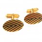 Vintage Goldtone Cufflinks By SWANK 81217