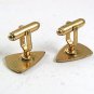 Odd Vintage Goldtone Shield Cufflinks By ANSON 102317