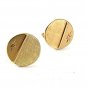 Vintage Goldtone & Rhinestone Dress Cufflinks By SWANK 51817