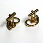 Mid Century Modern 1950's Deco Goldtone Cufflinks Unbranded 102915