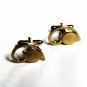 Mid Century Modern 1950's Deco Goldtone Cufflinks Unbranded 102915