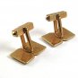 Vintage Goldtone Interlocking Squares Cufflinks By ANSON 101717
