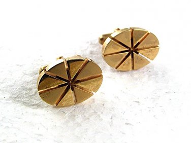 Vintage Goldtone Cufflinks 81017aa