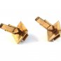 Vintage Gold Tone Intaligo Greek / Roman Warrior Cufflinks