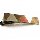 Vintage Triangles Tie Clasp HUECHO EN MEXICO 72617