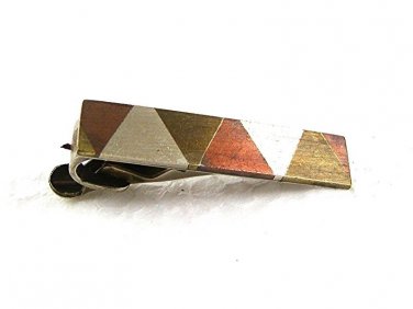 Vintage Triangles Tie Clasp HUECHO EN MEXICO 72617