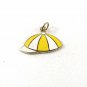 1960's Beanie Yellow & White Enamel Charm by KINNEY 32116