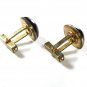 1930's - 50's Gold Tone & Red Cufflinks by ANSON 111615