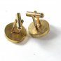 1970's Goldtone & Sparkly Watermelon Rhinestone Cufflinks Unbranded 41216