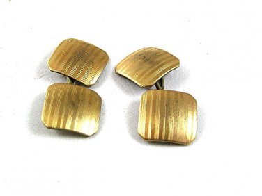 1920's - 1940's Goldtone Dress Cufflinks 41317