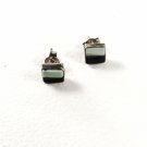 Native American Sterling Silver Turquoise Lapis Pierced Earrings Unbranded 53016