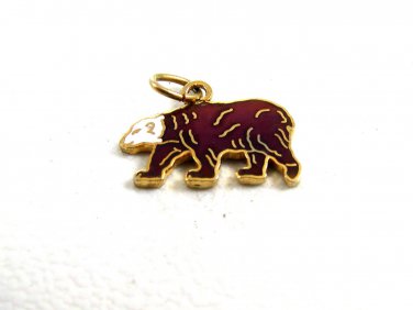 1960's Bear Mascot Enameled Charm 61714