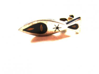 Huecho En Mexico Sterling Silver Fish Tie Clasp Unbranded 12815